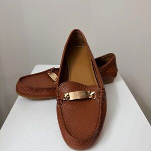 Coach Brown Leather Loafers